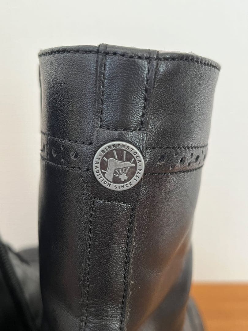 【美品】ビルケンシュトック 24.5 ララミーハイ ブーツ 黒 レースアップ