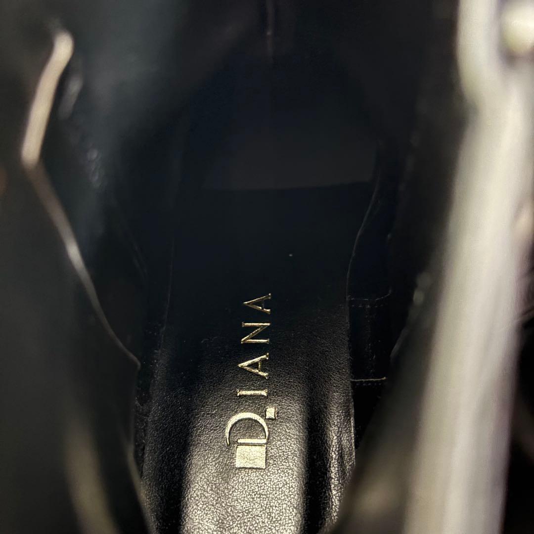 【極美品】DIANA ショートブーツ アイスマン ブラック レザー 23cm