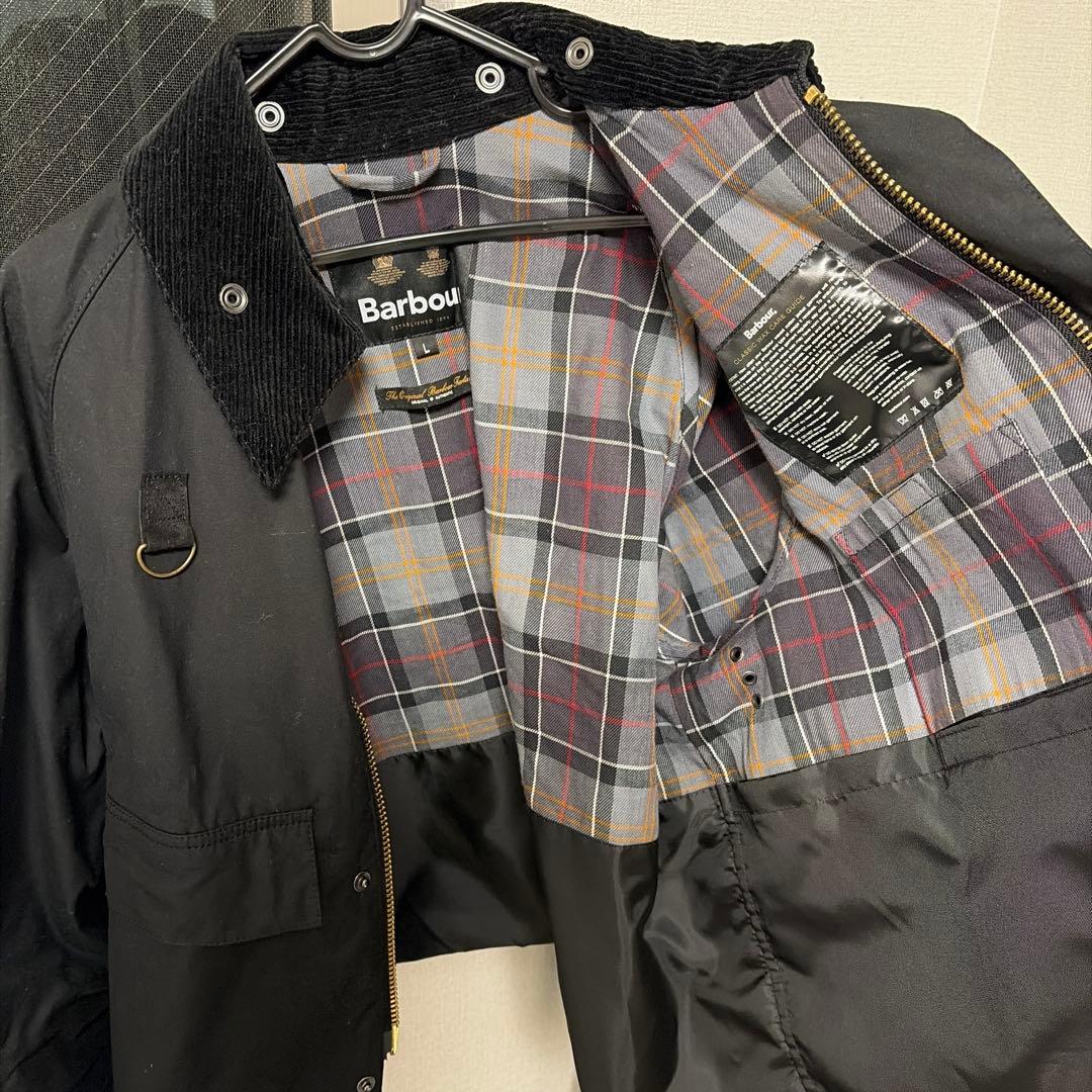 Barbour spey スペイ ブラック ジャケット Lサイズ