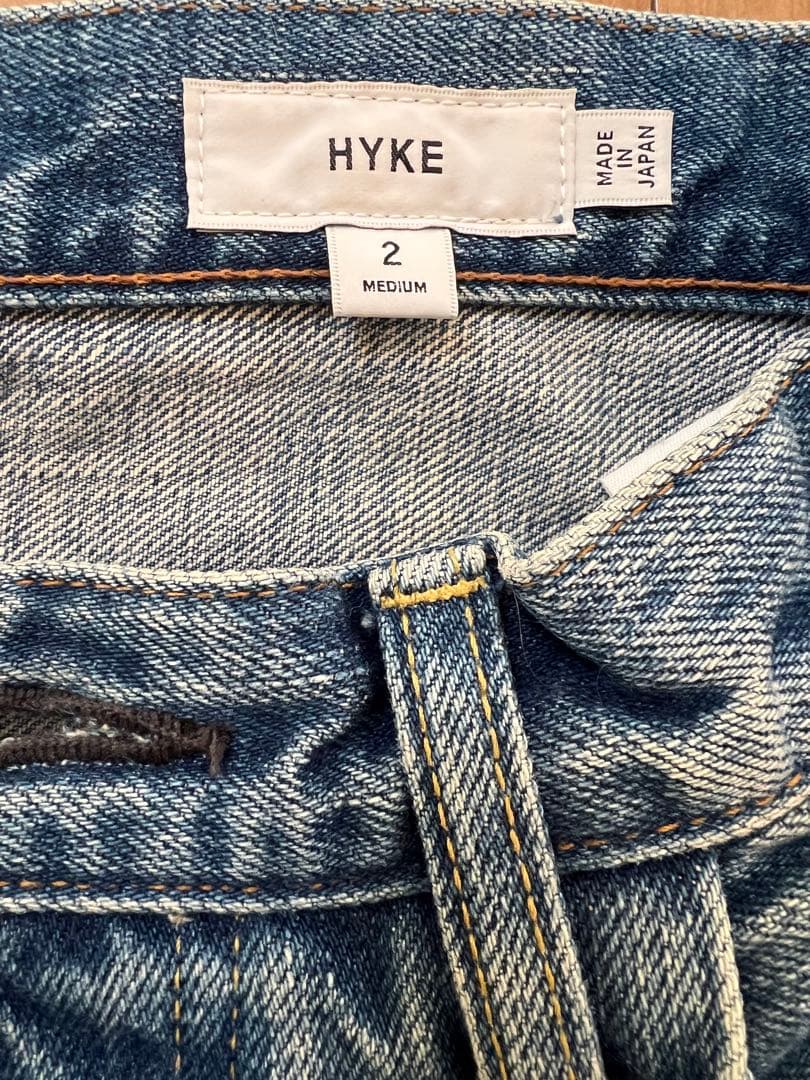 HYKE DENIM WIDE LEG デニムパンツ