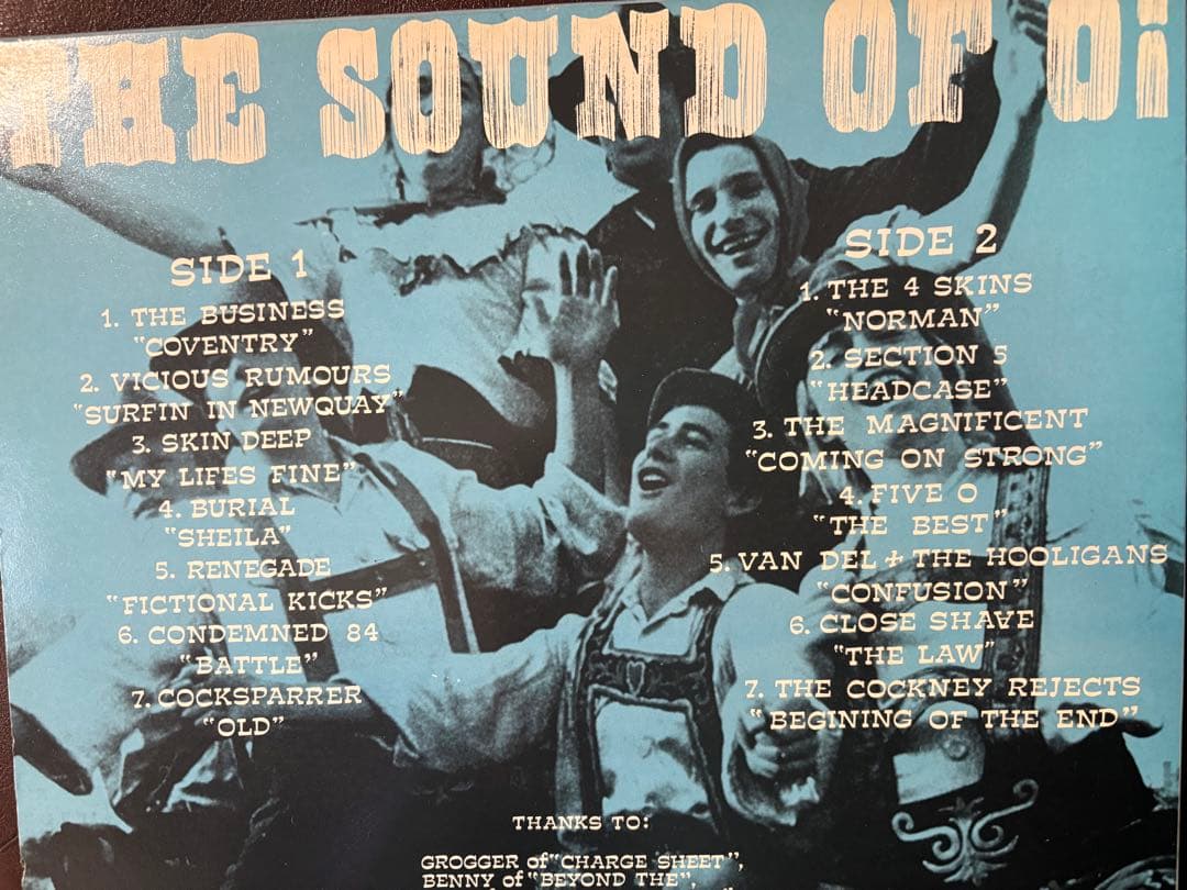 LP★SOUND OF Oi～80sUK盤サーフィンUSAカバー秀逸★SKINS