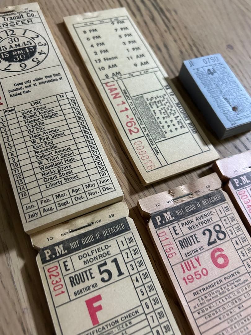 ブロックチケット　6冊セット①