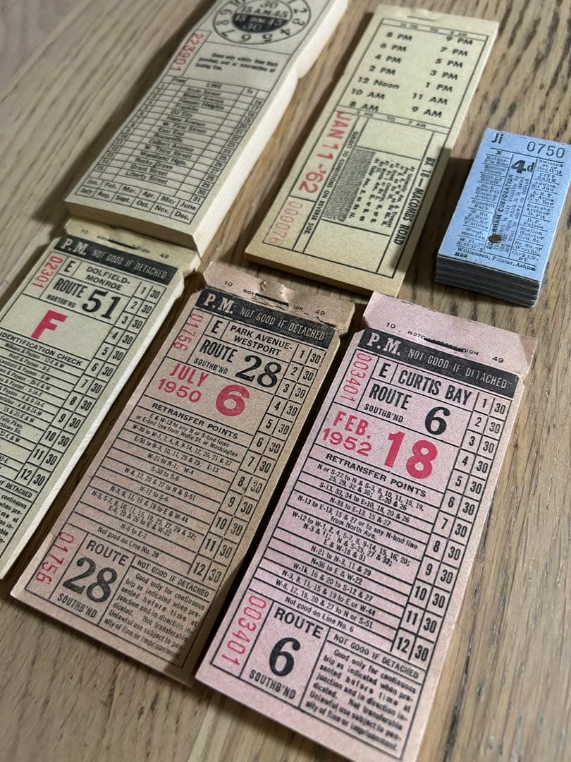 ブロックチケット　6冊セット①