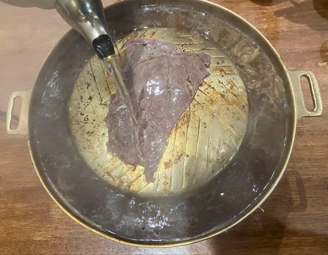 ムーガタ鍋　焼肉しゃぶしゃぶ鍋　ジンギスカン鍋　真鍮製