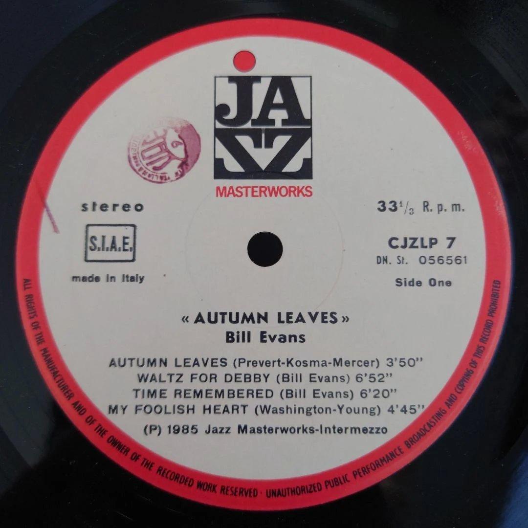 イタリア盤Bill Evans Autumn Leaves LP