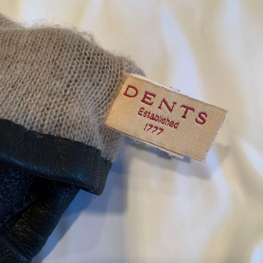 DENTS 黒 レザー 手袋 サイズ8