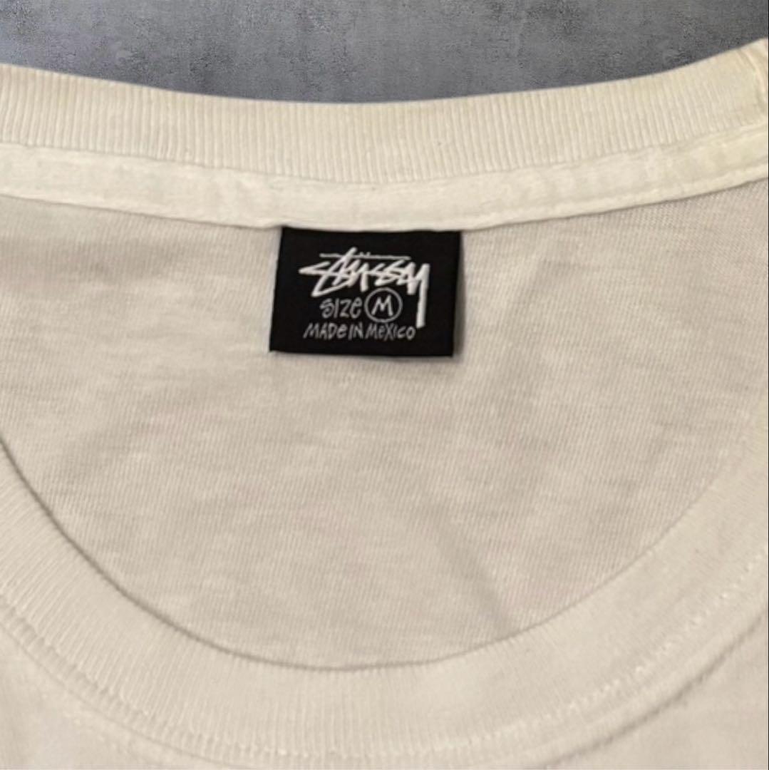 【希少・M】STUSSY エアブラシ・グラフィックTシャツ ガイコツ ブルドッグ
