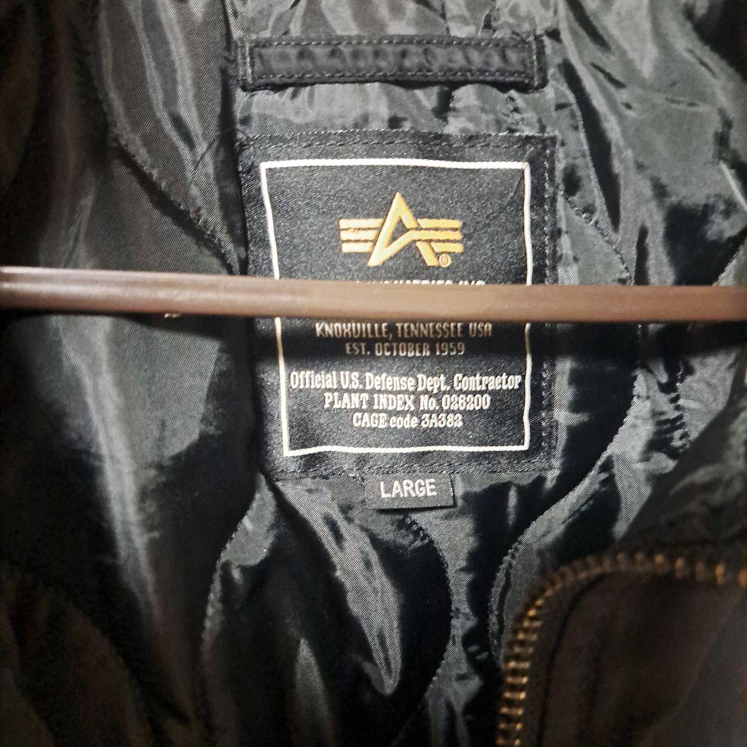 US ALPHA ブラック MA-1ジャケット Lサイズ