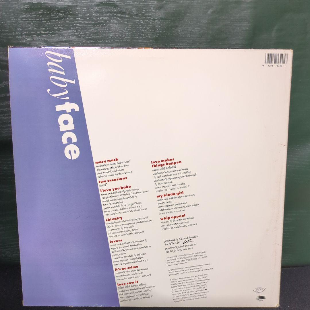 ベイビーフェイス 「a closer look」サイン入りLP ポスター付き