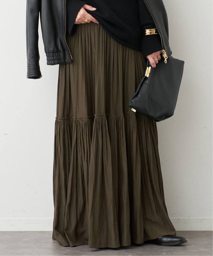 25ss Deuxieme Classe Gather Maxi スカート