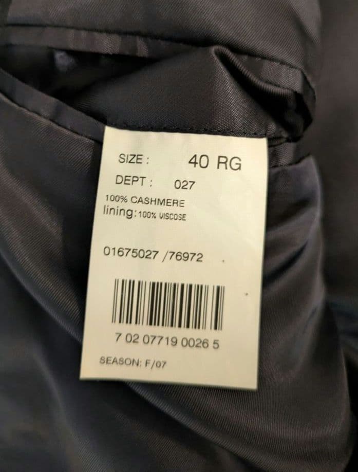テーラード カシミヤ ジャケット 黒 Brooks Brothers 346