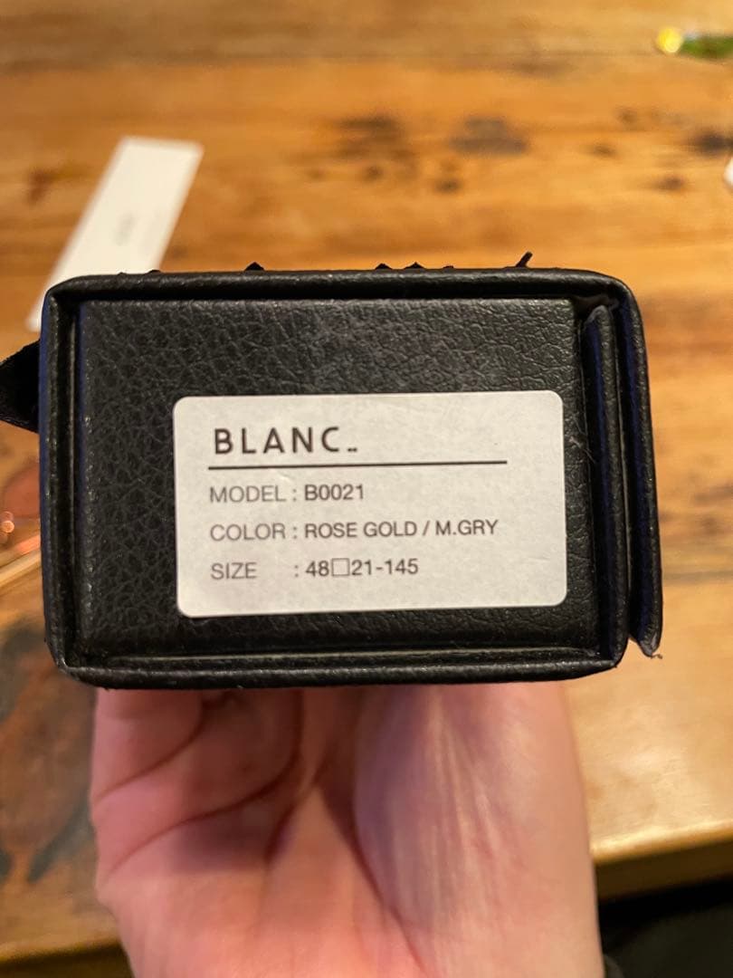 【希少】BLANC. ローズゴールドフレーム　ブラウンレンズ　サングラス