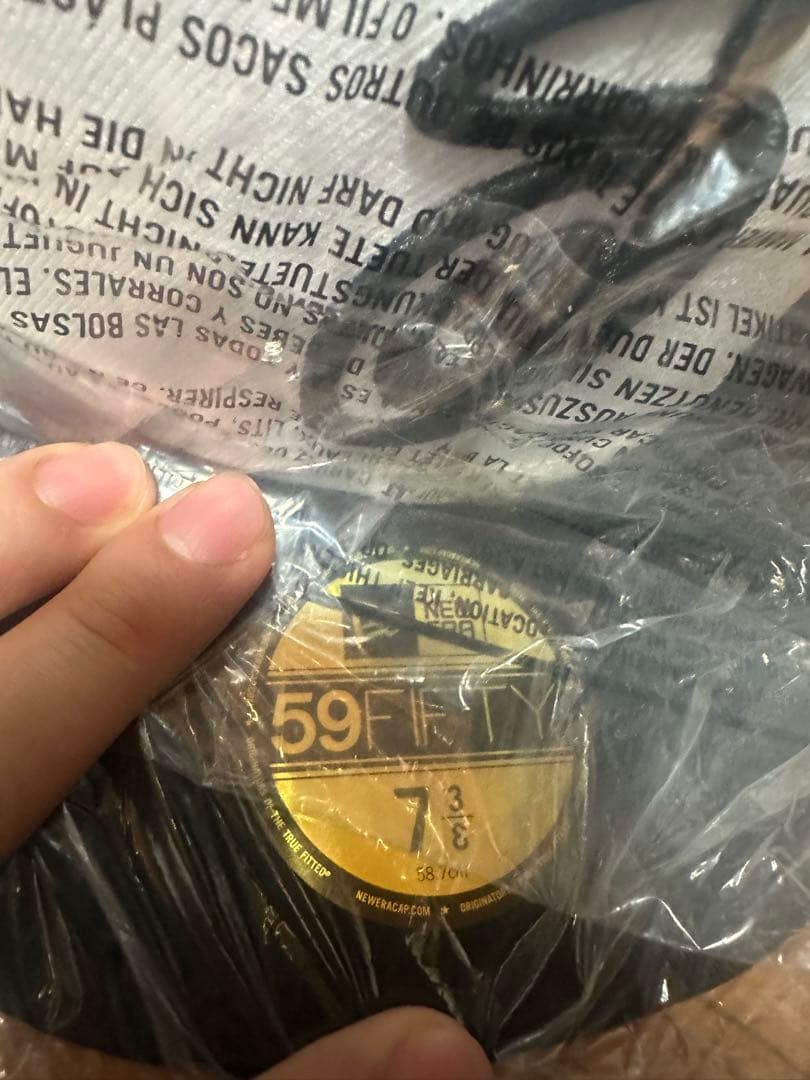 帽子 STUSSY CURLY S LOGO NEW ERA 7 3/8