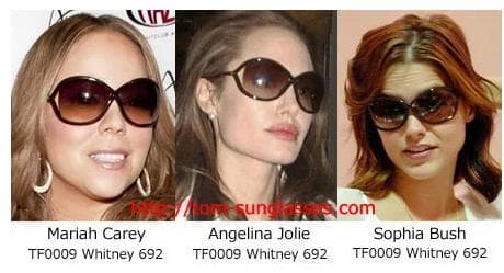 【美品】TOM FORD レディースサングラス　ブラウン　TF9 WHITNEY