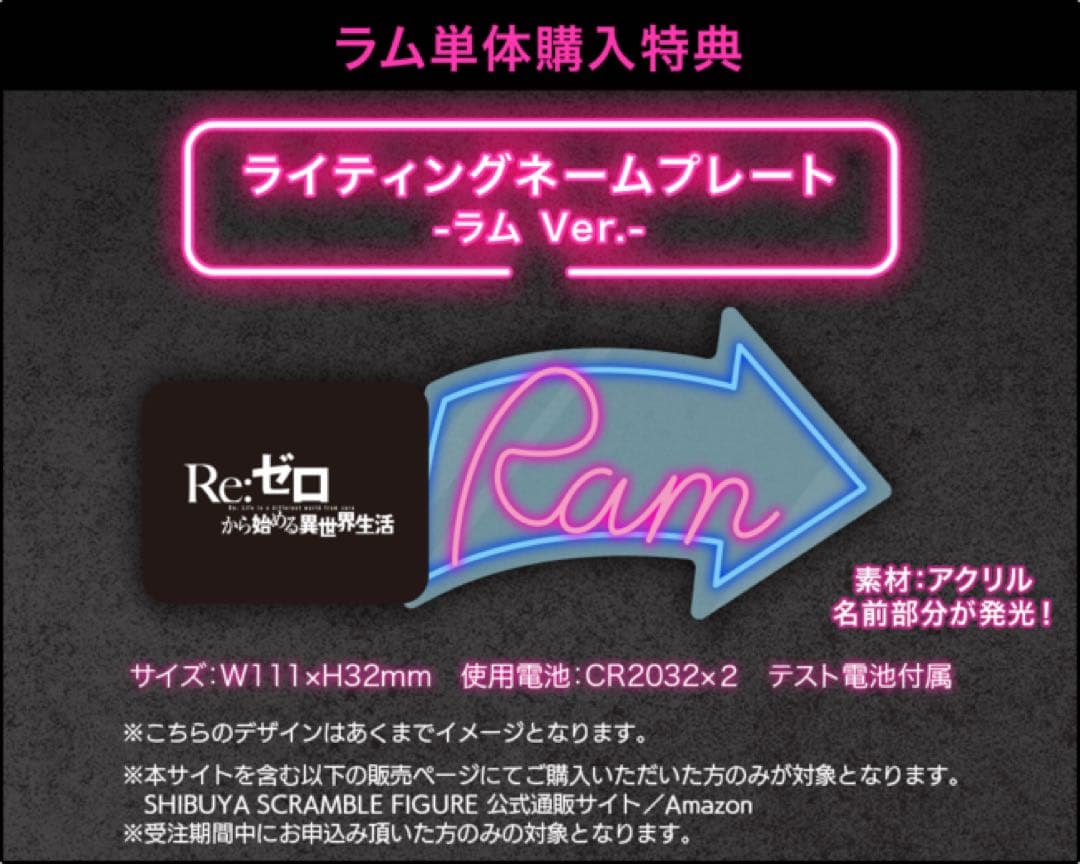 リゼロ 渋谷スクランブルフィギュア4点セット