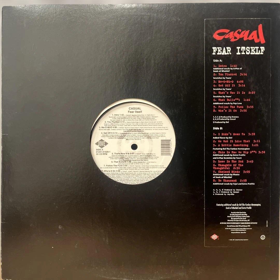 CASUAL Fear Itself LP レコード