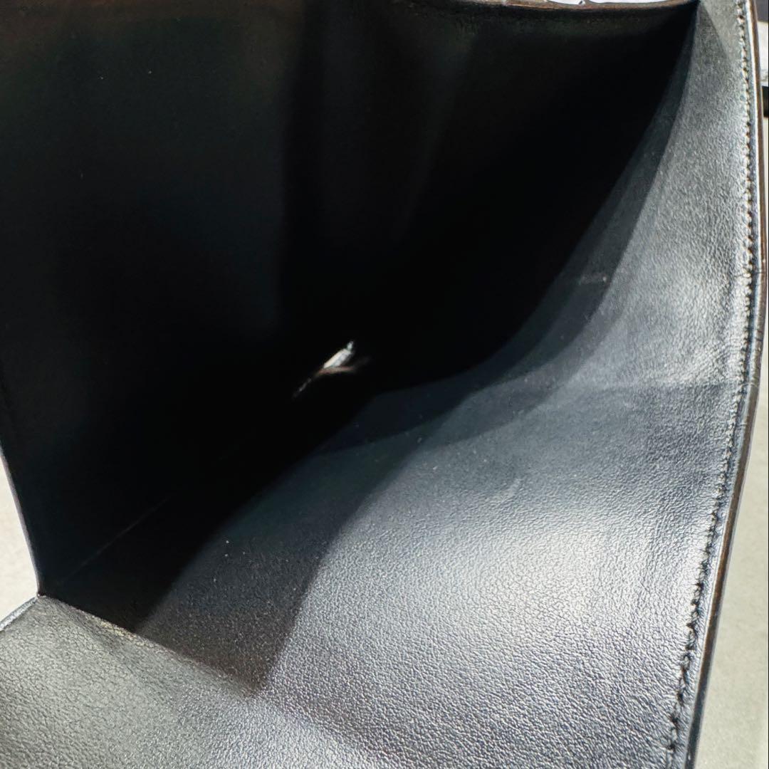 CELINE セリーヌ　スモールフラップウォレット　トリオンフ　ブラック