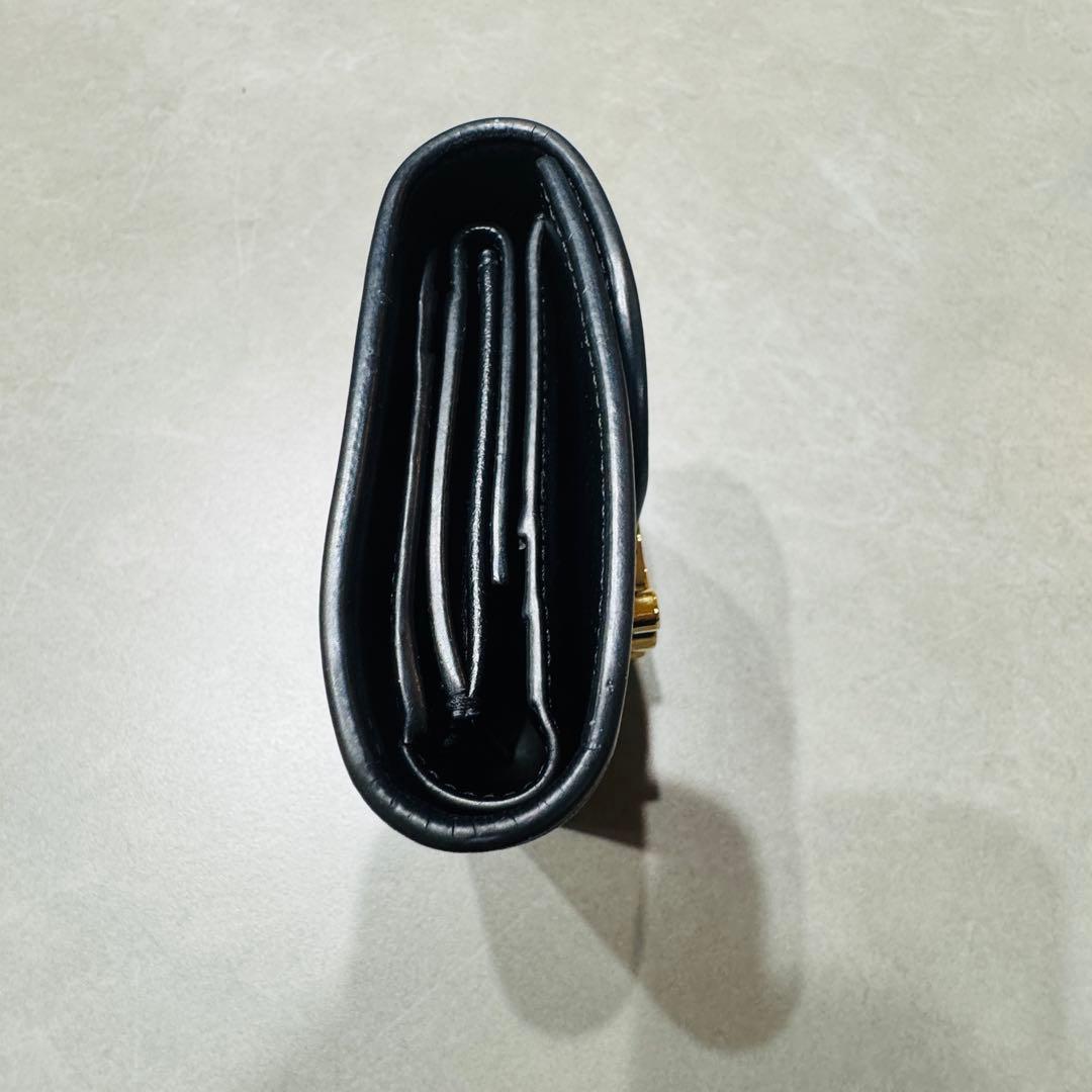 CELINE セリーヌ　スモールフラップウォレット　トリオンフ　ブラック