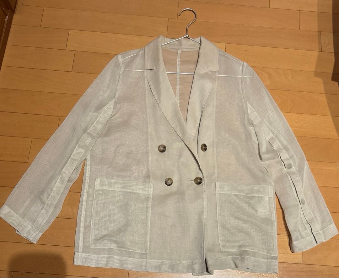 ◾️美品◾️NOBLE ノーブル　スリットスリーブシアージャケット 38
