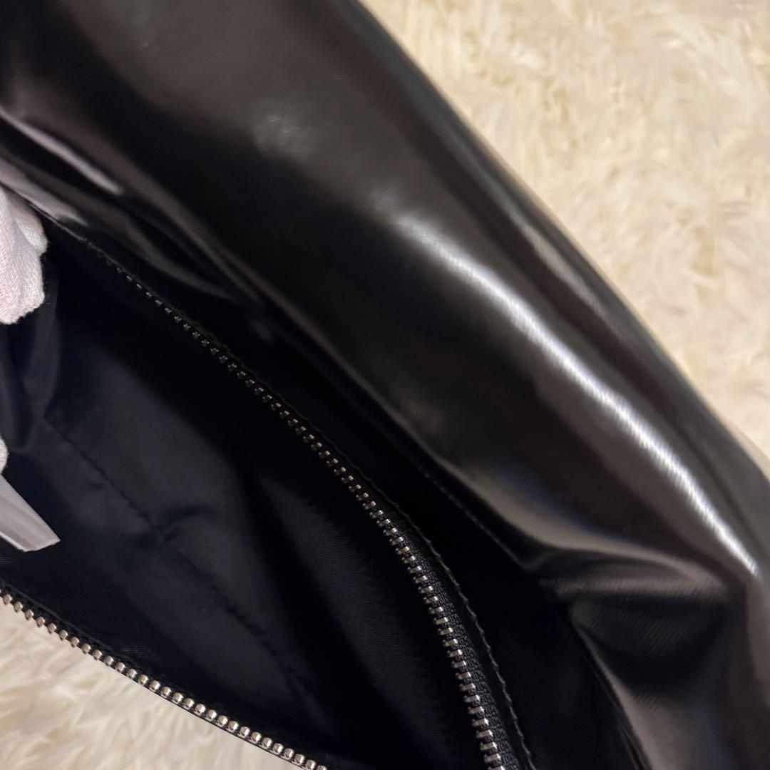 BURBERRY ショルダーバッグ ボディバッグ ブラック レザー ホースフェリ