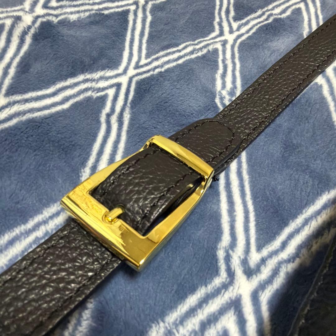 MiLOS クロスボディバッグ 2way ブラック レザー
