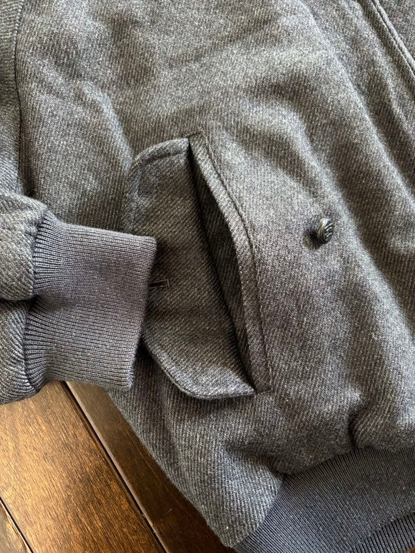 DAKS/90s ハリントンJKT リバーシブル エルボーパッチ ウール×綿 M