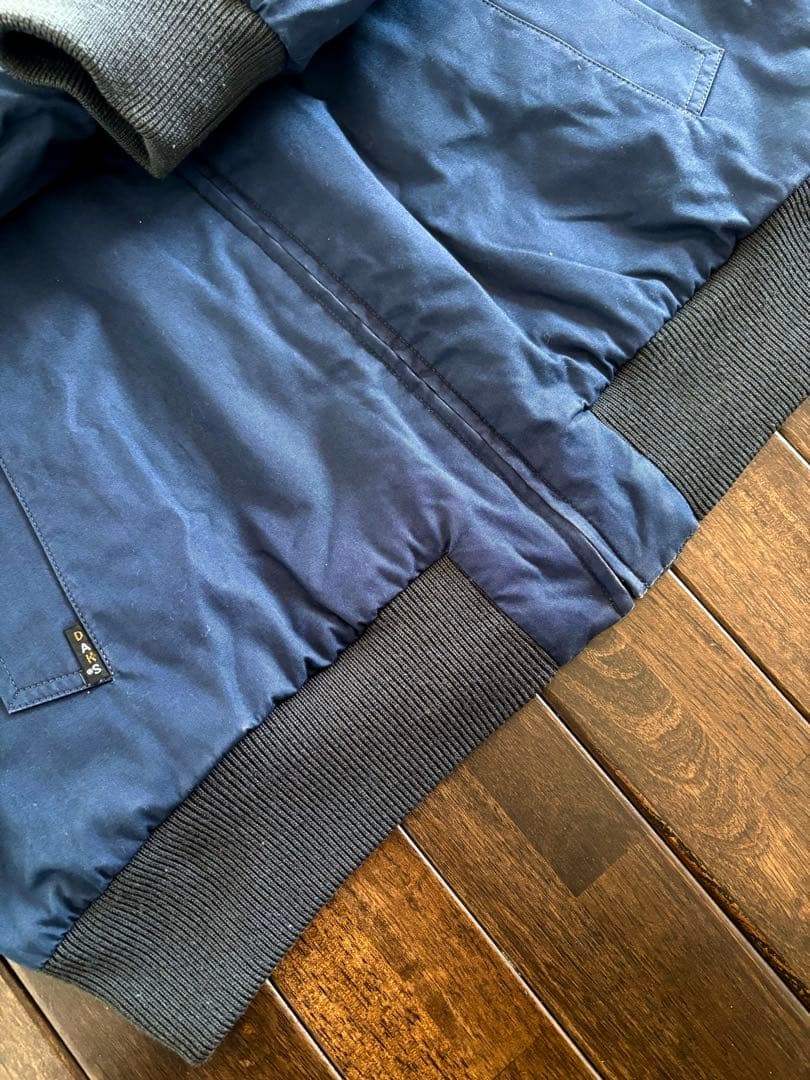 DAKS/90s ハリントンJKT リバーシブル エルボーパッチ ウール×綿 M