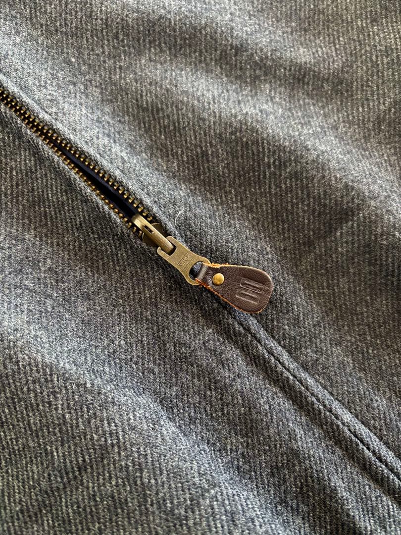DAKS/90s ハリントンJKT リバーシブル エルボーパッチ ウール×綿 M