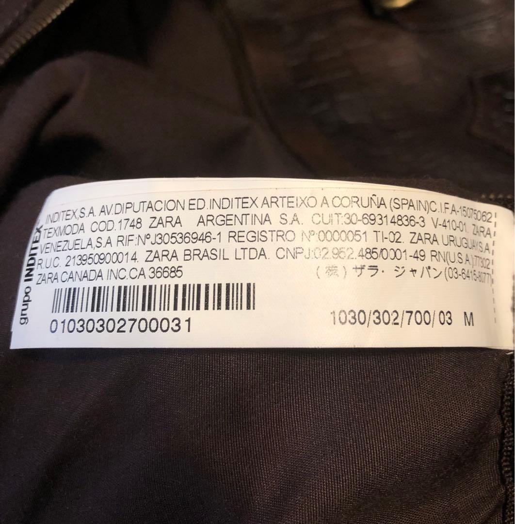 本革 ZARA ボストンバッグ　クロコダイル型押し
