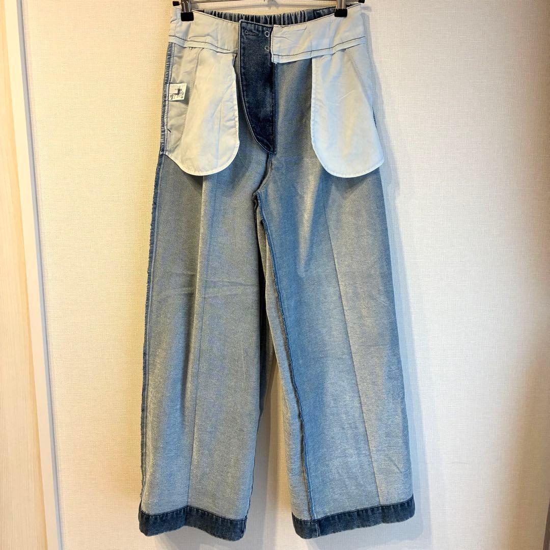 【美品】PASSIONE パシオーネ38 M 裏起毛デニムパンツ