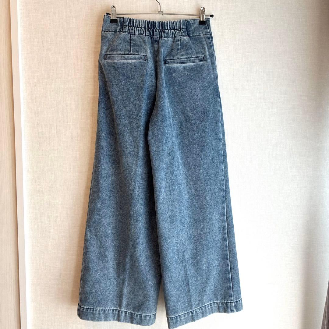 【美品】PASSIONE パシオーネ38 M 裏起毛デニムパンツ