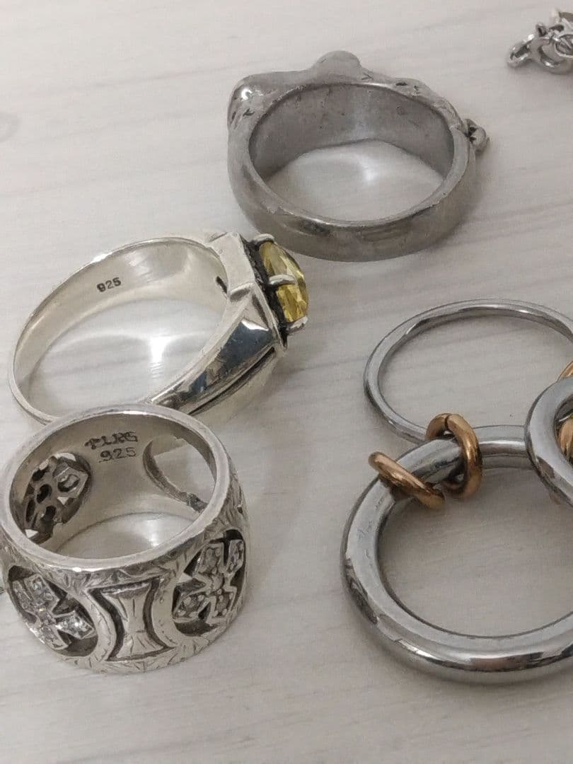 c*h様 【まとめ売り】925 シルバー系 リング ネックレス アクセサリー