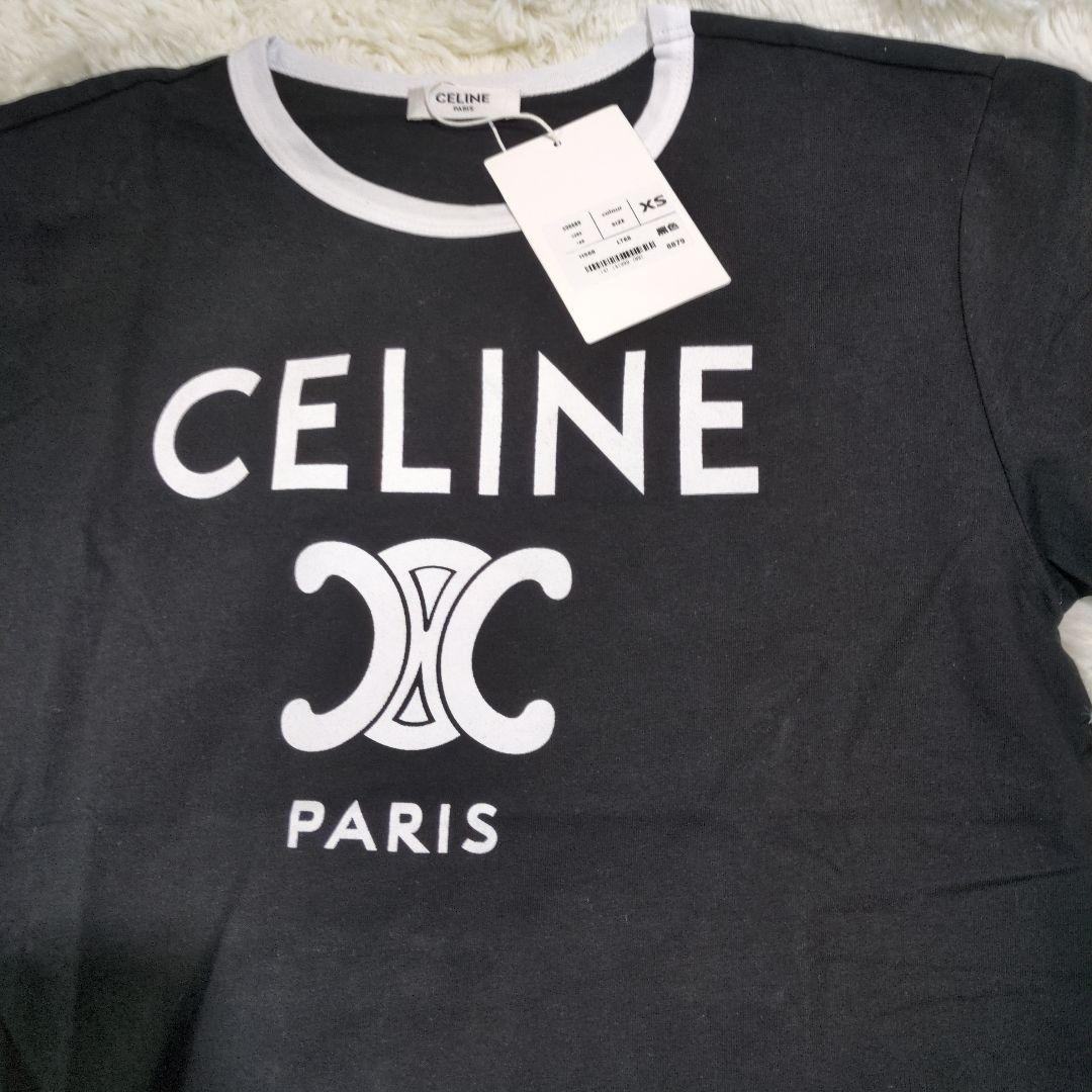 CELINE ブラック 半袖Tシャツ XS