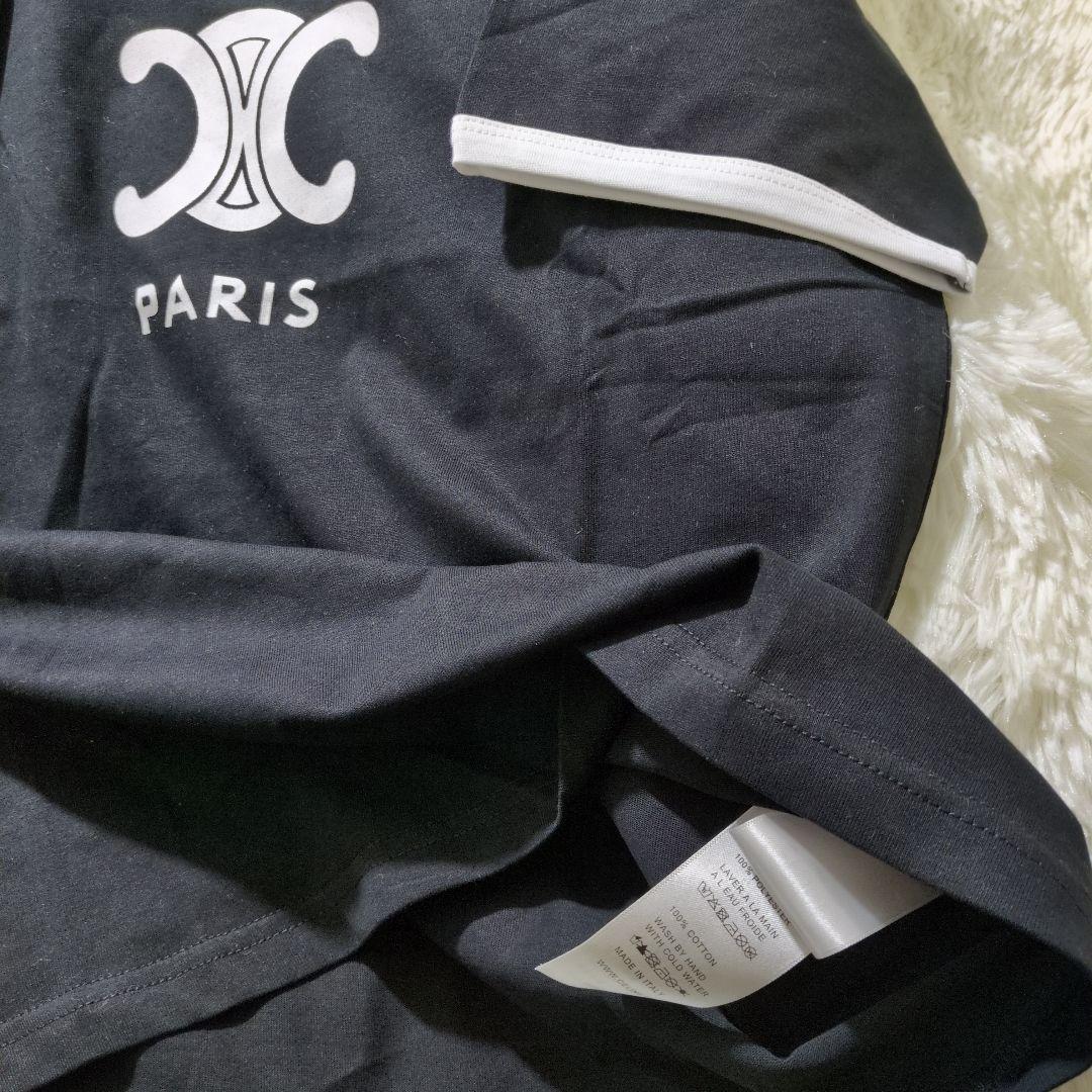 CELINE ブラック 半袖Tシャツ XS