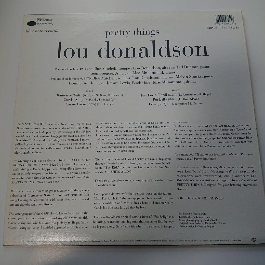 洋楽 Lou Donaldson Pretty Things LP