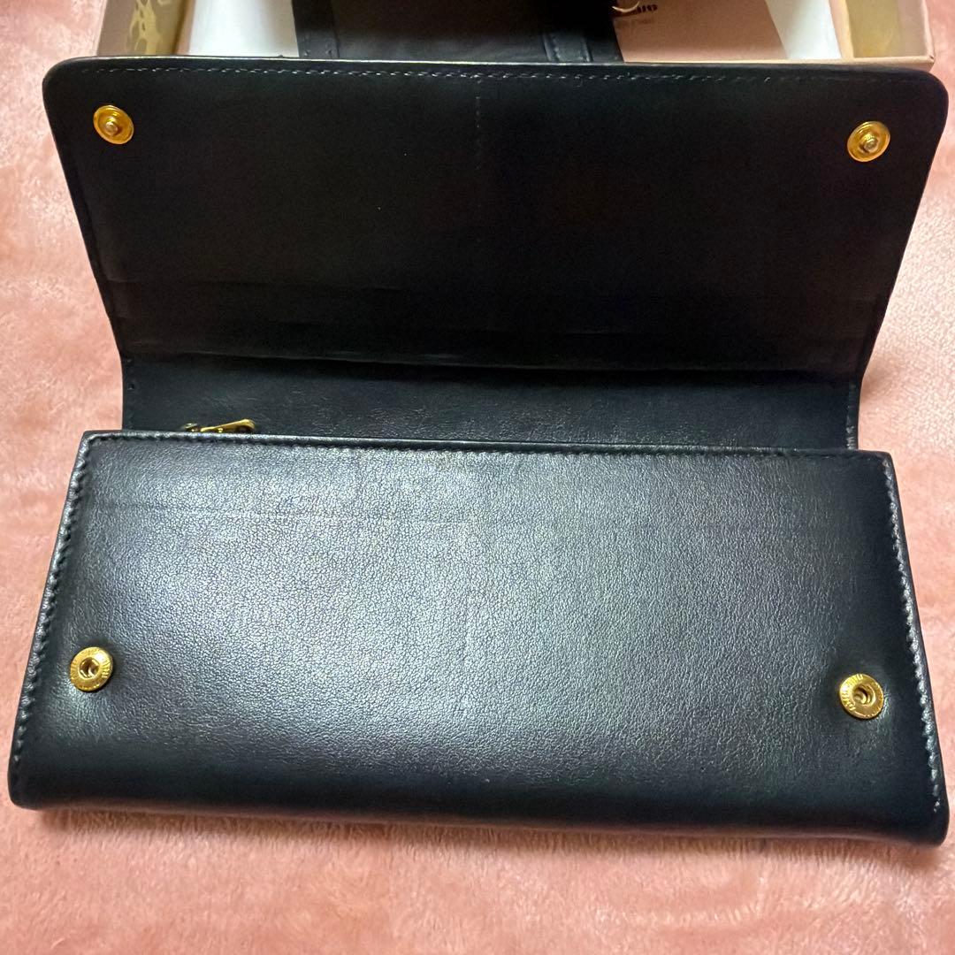 miumiu ミュウミュウ 長財布 黒 リボン
