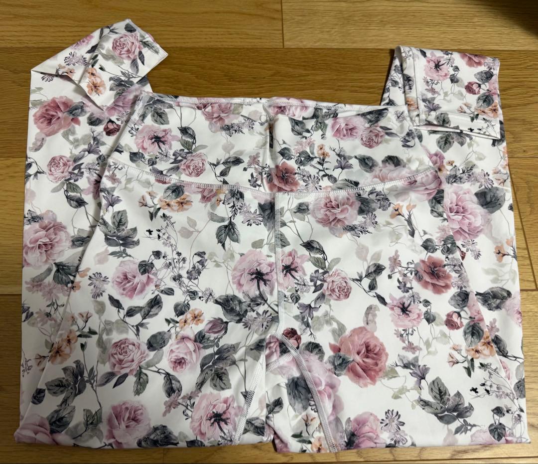 チャコット　レギンス　ローズプリントレギンス　L ヨガ　ピラティス