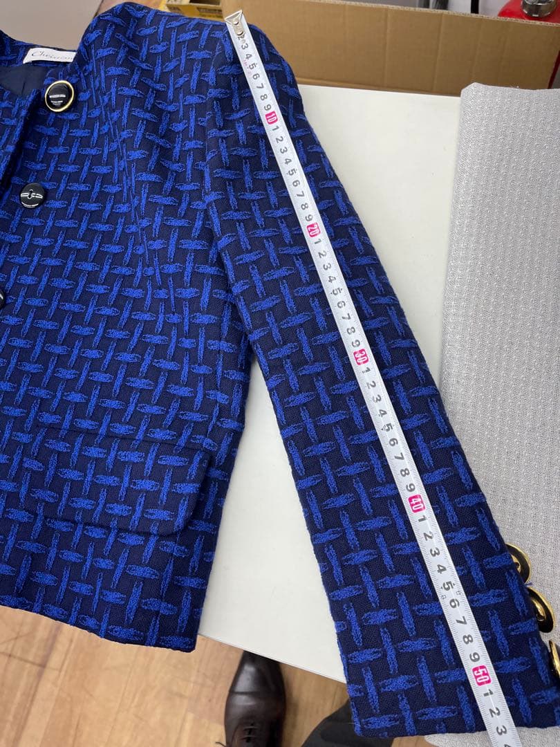 Christian Dior テーラードジャケット Mサイズ　青