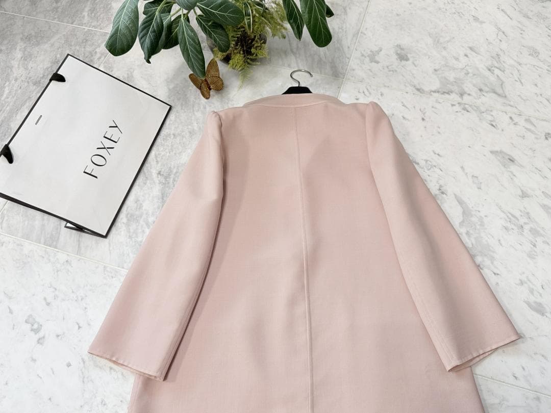 新品同様★定価15万★FOXEYフォクシーコート ヴォヤージュダブルフェイス38