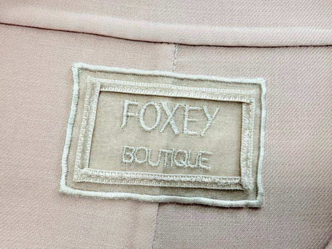 新品同様★定価15万★FOXEYフォクシーコート ヴォヤージュダブルフェイス38