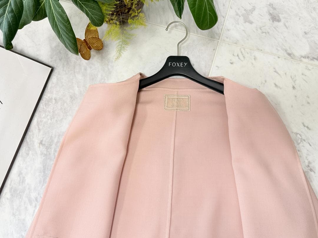 新品同様★定価15万★FOXEYフォクシーコート ヴォヤージュダブルフェイス38