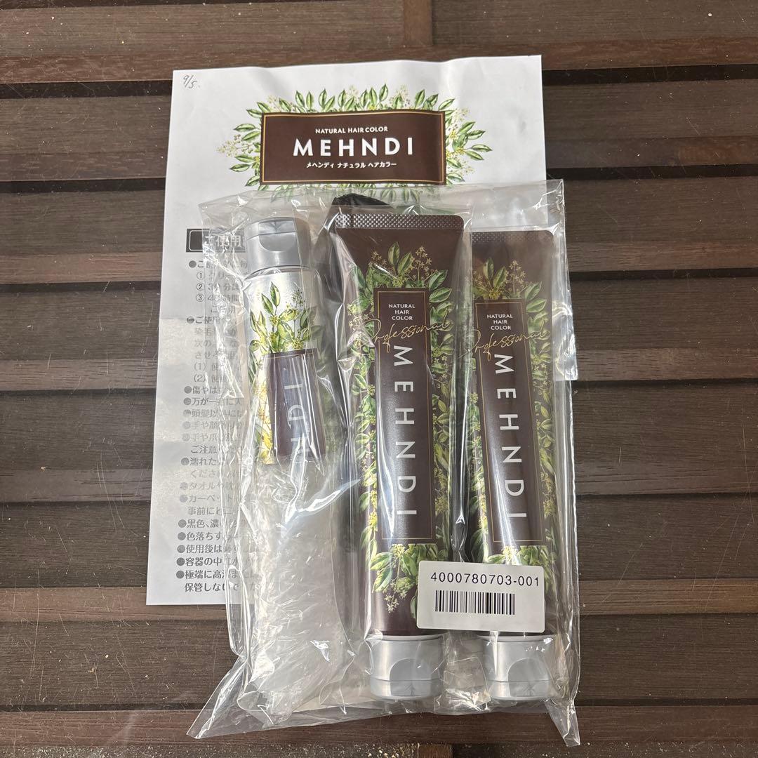 ショップチャンネル！MEHNDI ヘナ配合ナチュラルヘアカラー3本セット