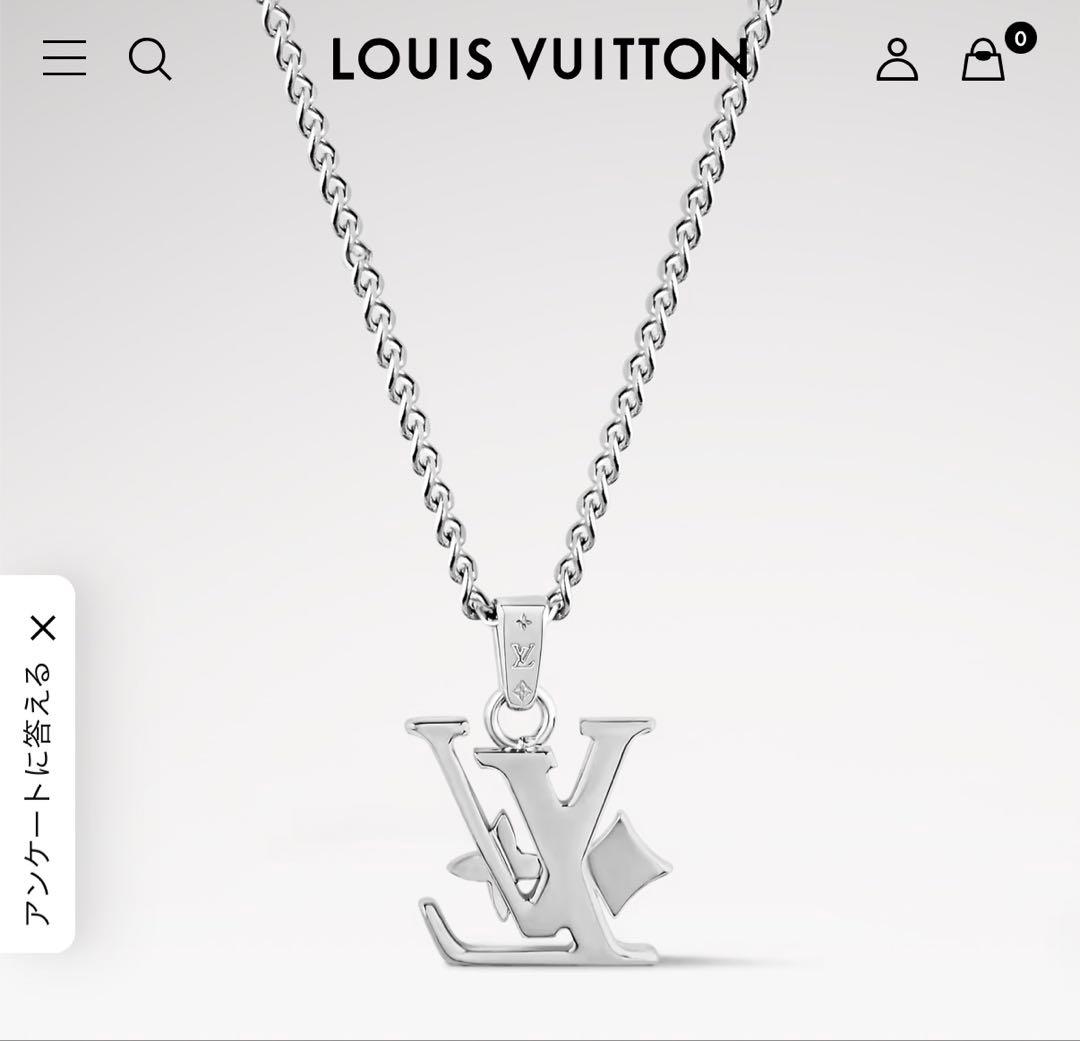 Louis Vuitton ロゴペンダントネックレス