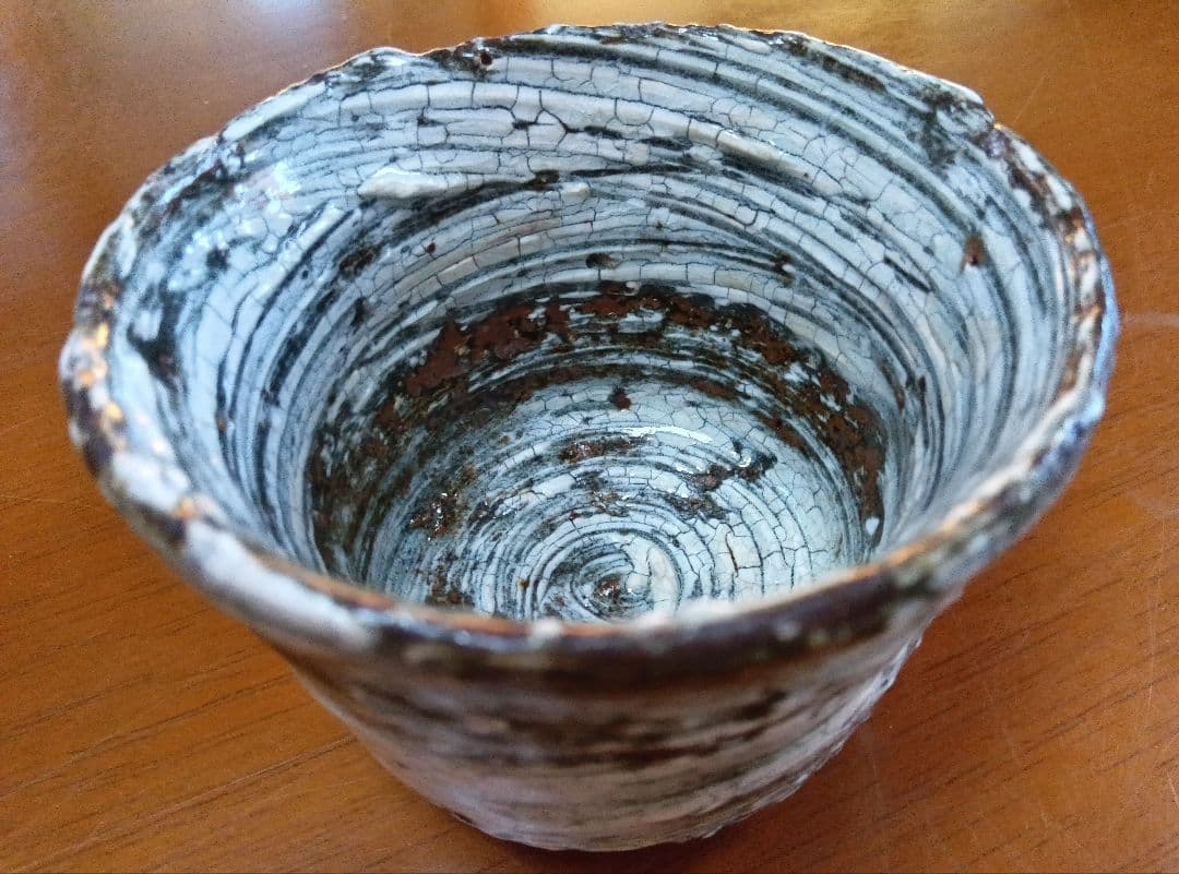 中川自然坊の刷毛目蕎麦猪口