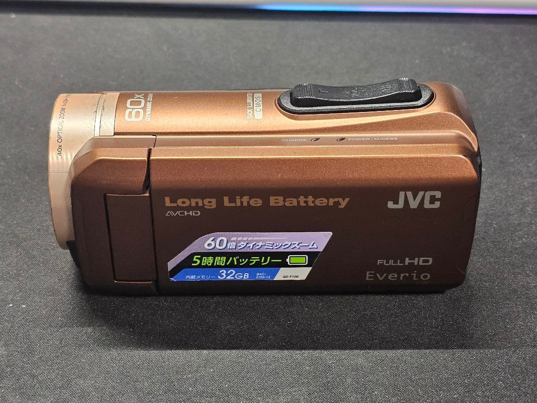 Victor JVC GZ-F100-T 2014年製 ビデオカメラ 付属品