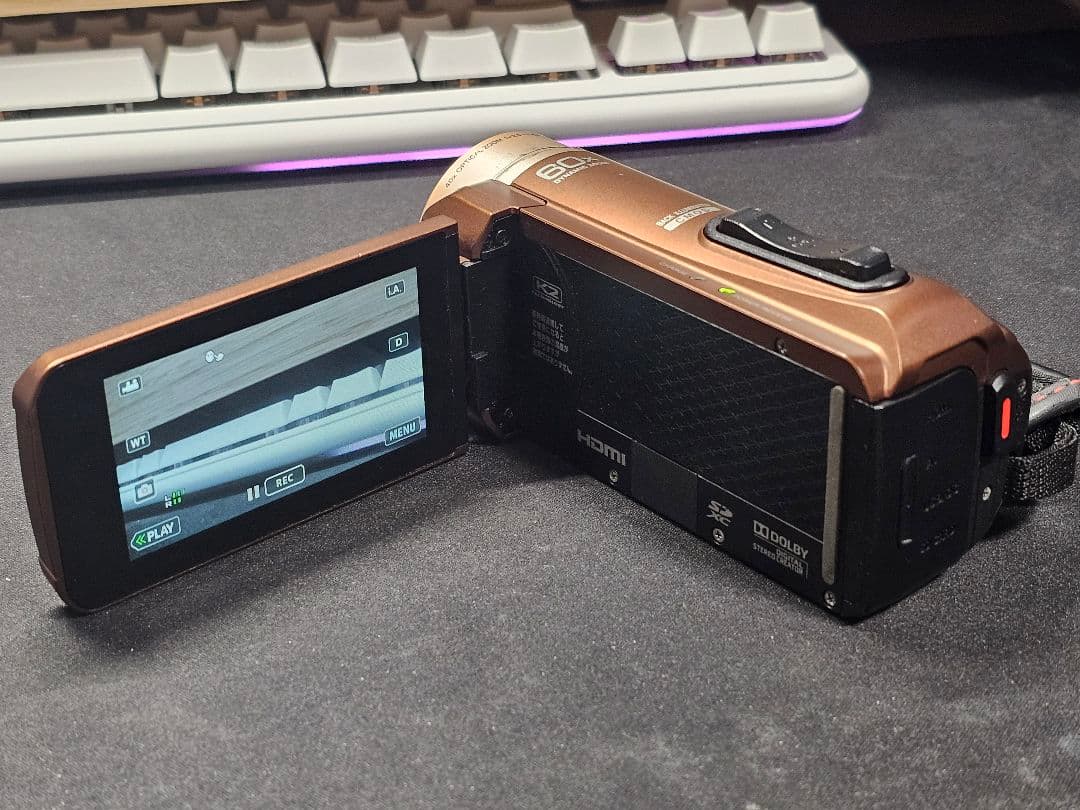 Victor JVC GZ-F100-T 2014年製 ビデオカメラ 付属品