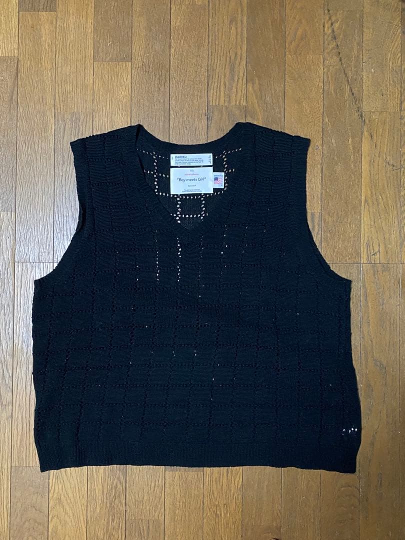 DAIRIKU ダイリク A.J.Knit Vest stein yoke