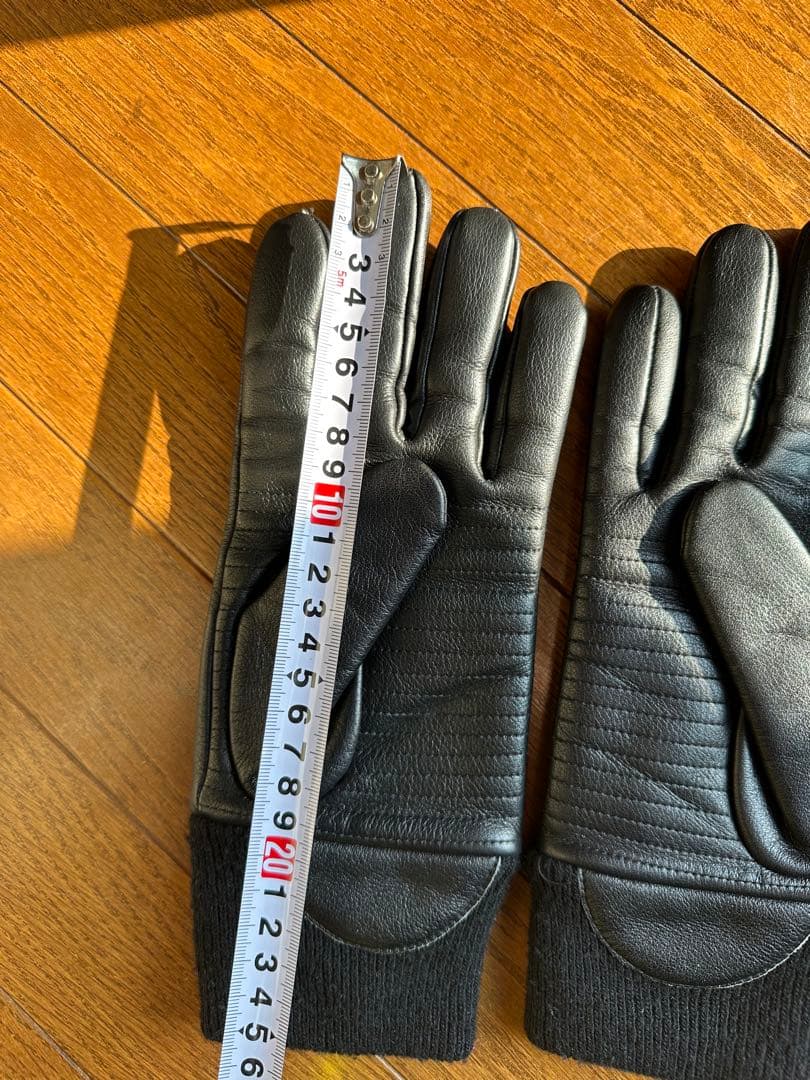 美品 WTAPS GLOVE LEATHER COW グローブ レザー ブラック