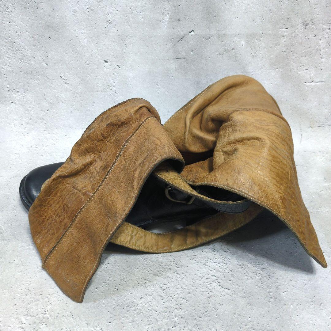 Fiorentini＋Baker エンジニアブーツ 黒 3連ベルト 23cm