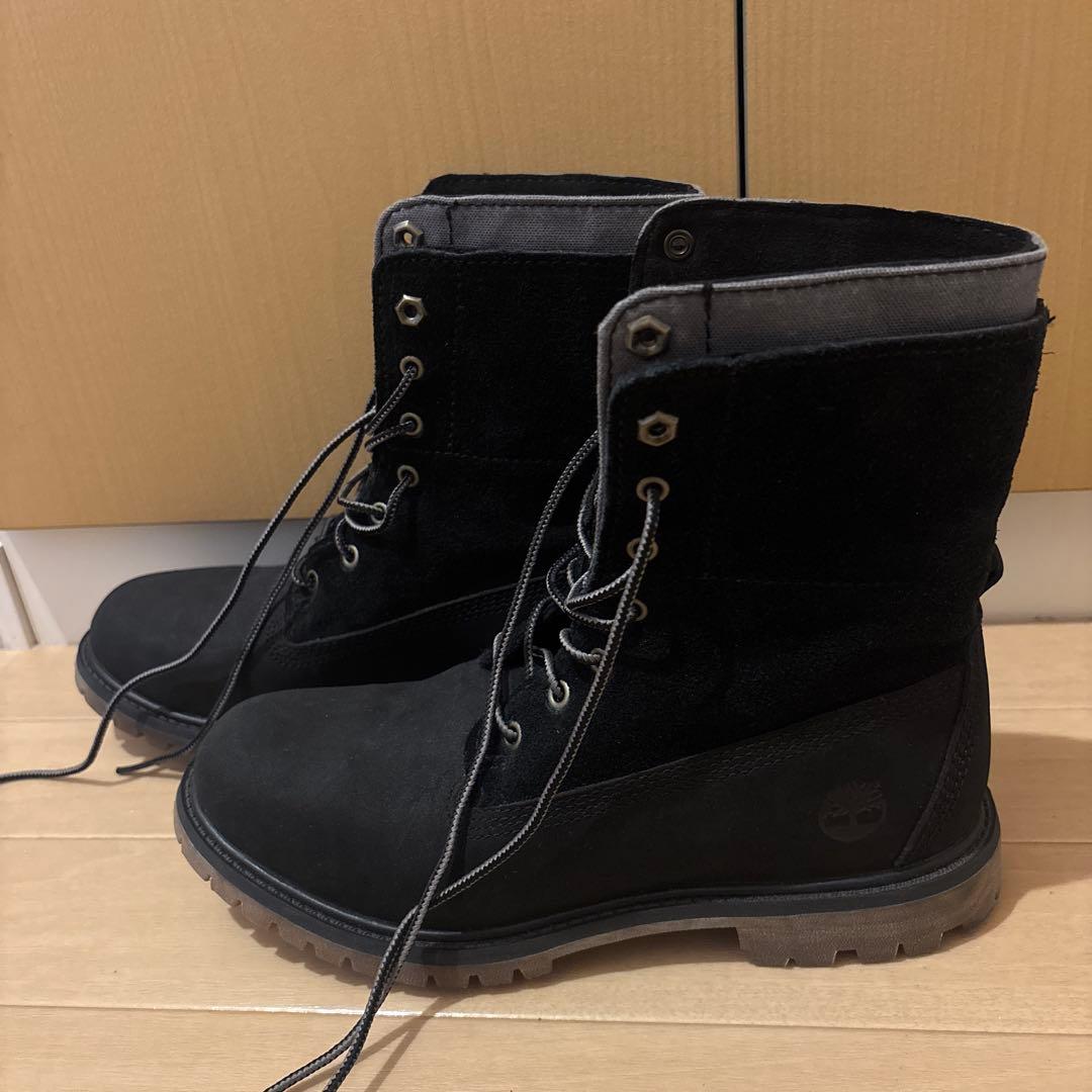 ［美品］Timberland 黒　レースアップブーツ
